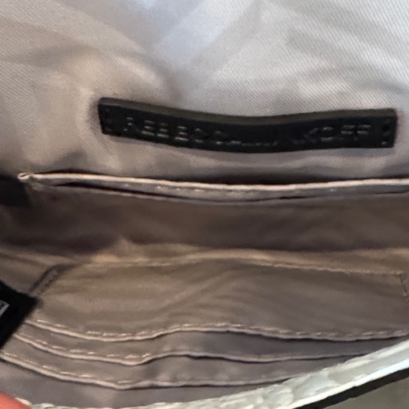 Rebecca Minkoff Love Crossbody White Floral Embossed NWT - Picture 9 of 14